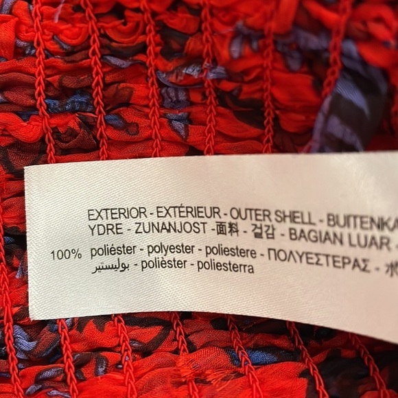 Zara Red Cropped Top V Neck Ling Sleeves Size XL - Picture 7 of 11